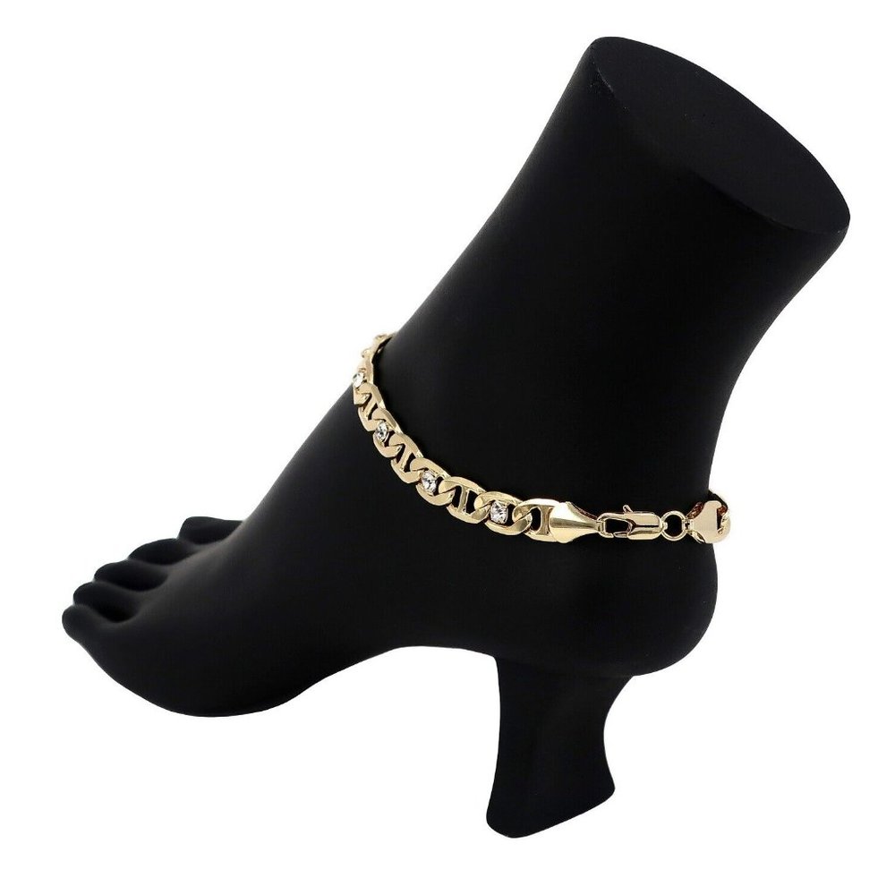 8mm Mariner 14k Ladies Anklet Bracelet